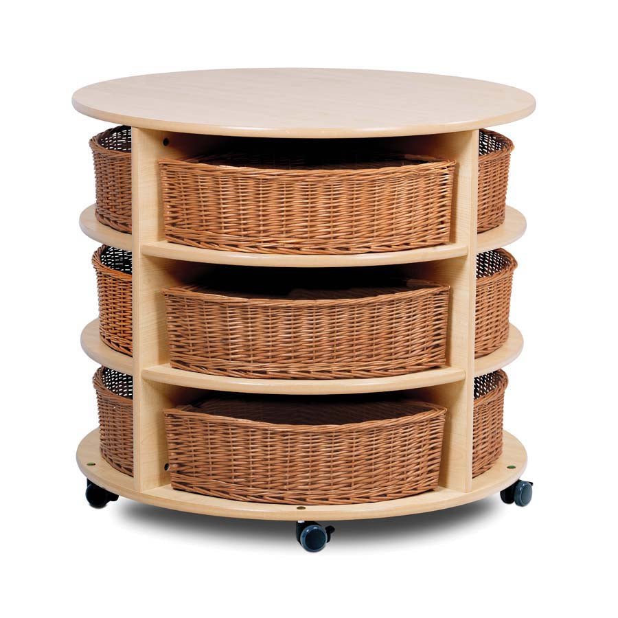 Millhouse High Level Circular Storage Unit With 12 Baskets