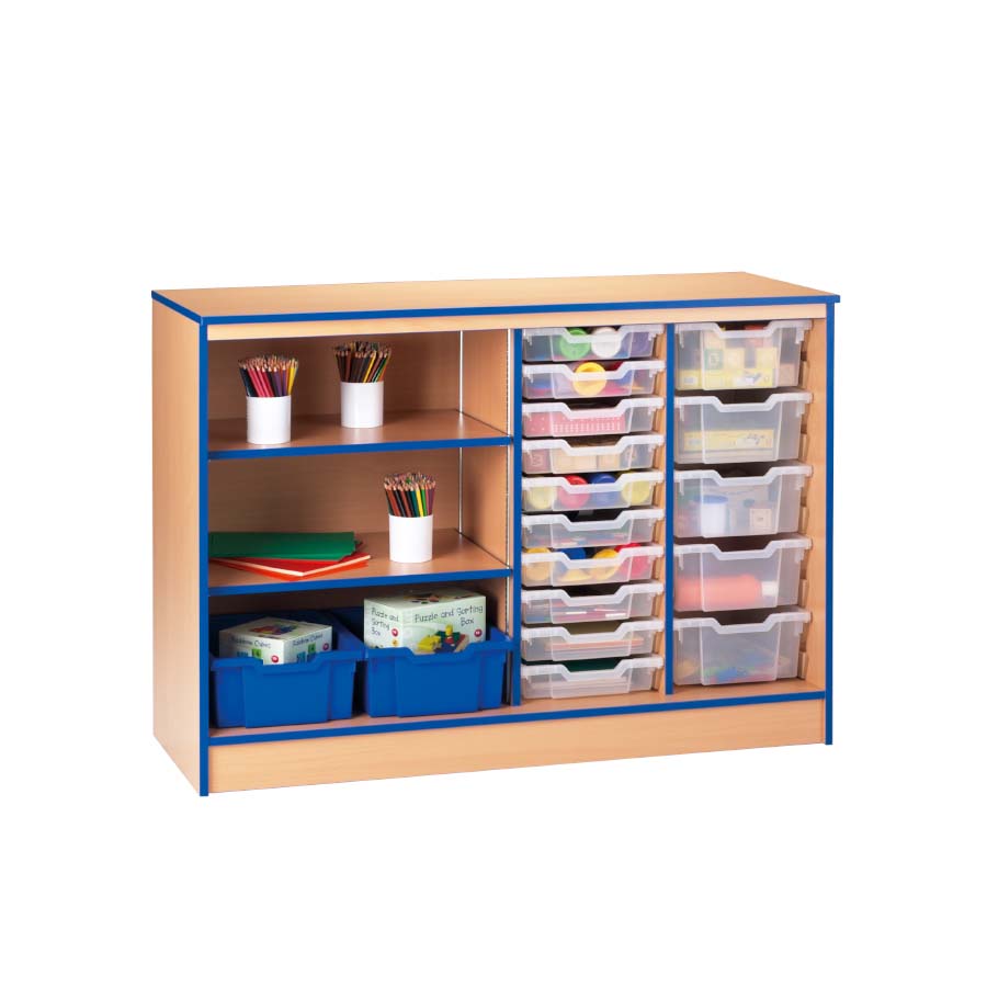 Smart Storage 20 Tray 2 Shelf Unit Static With Trays