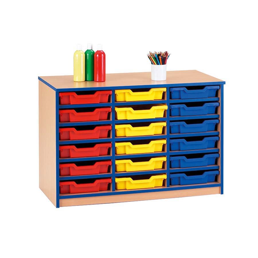 Smart Storage 18 Tray Shelf Storage Static Unit With Trays