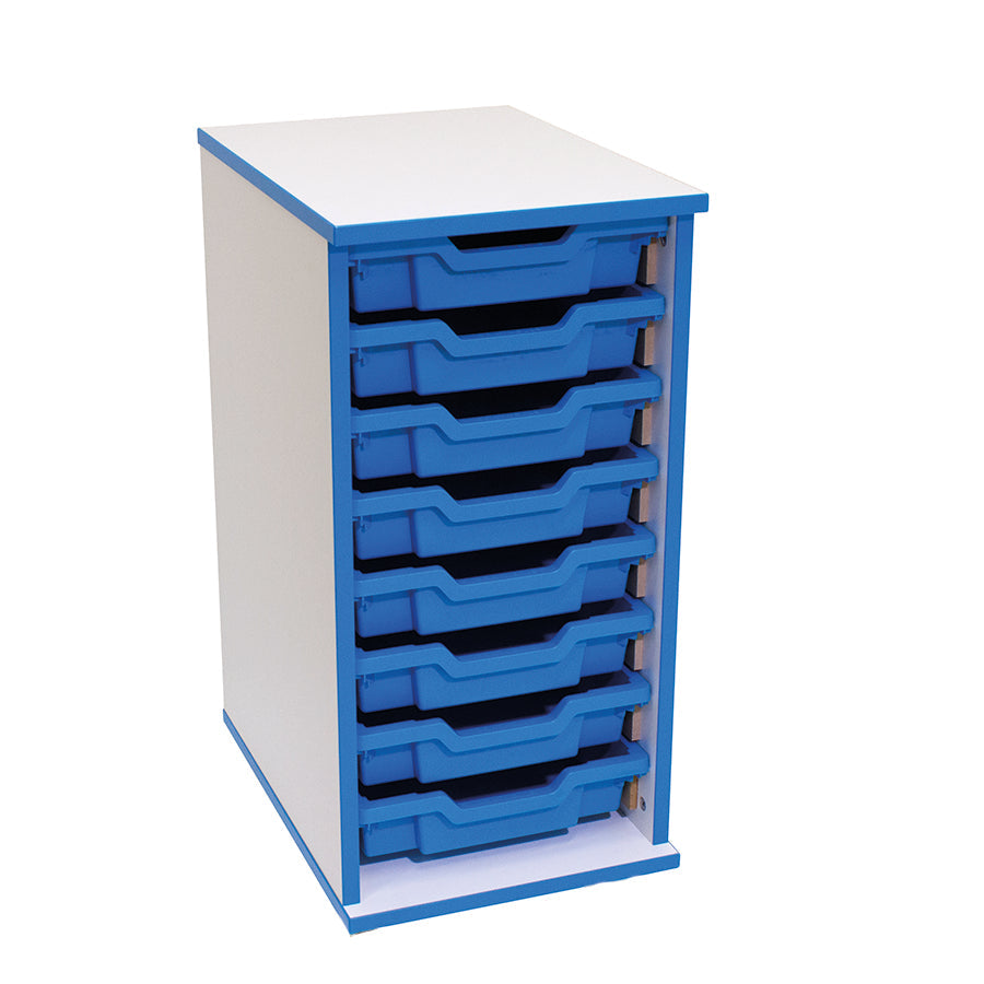 Vibrant 8 Tray Storage Unit Including Trays