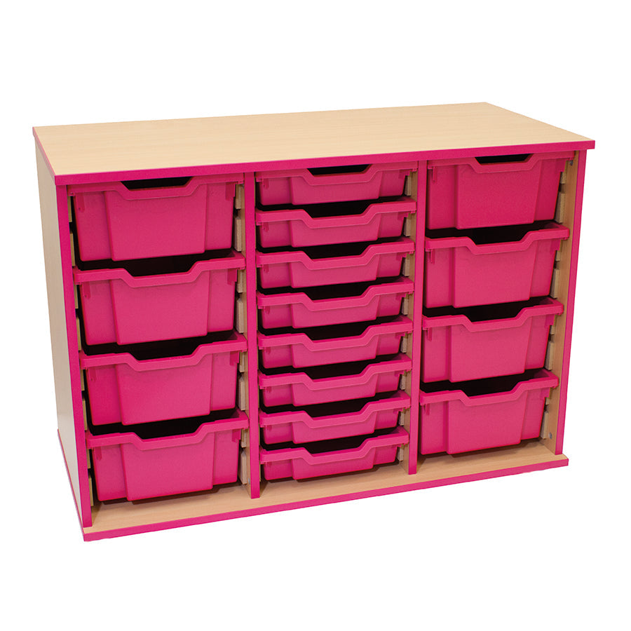 Vibrant 24 Tray Storage Unit Including Trays