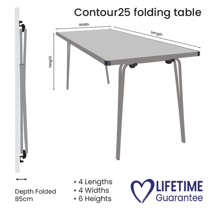 Contour 25 Folding Table 1520X760