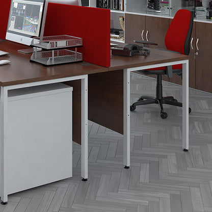 Maestro 25 H Frame Straight Desk with 2 pedestals (Available in 2 sizes)